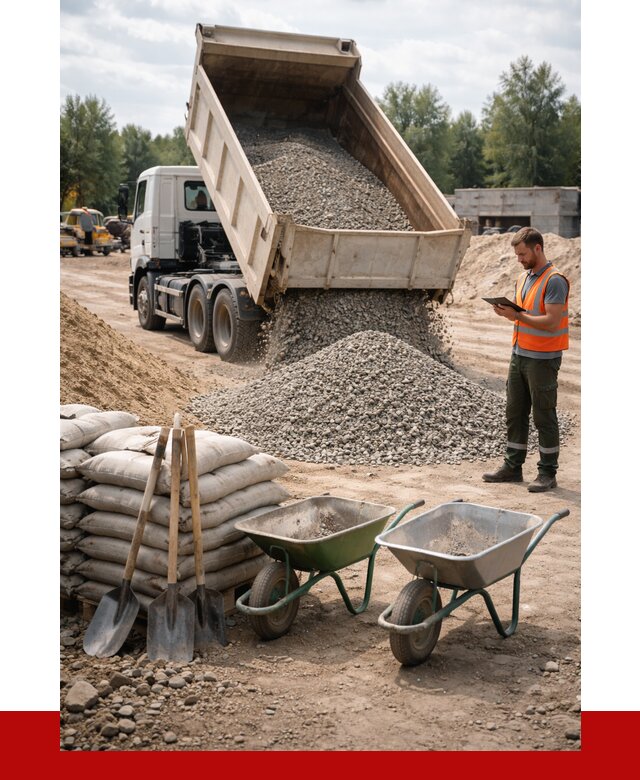 Доставка нерудных материалов в Топках от 1216 руб. | ПРОНЕРУДТпк