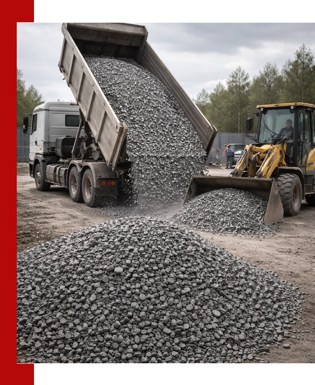 Доставка и продажа щебня гранитного в Топках