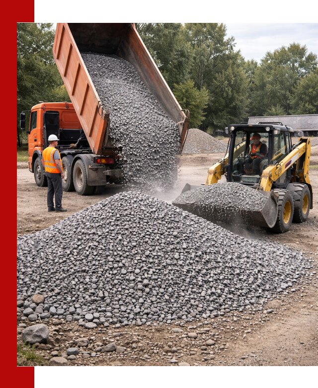 Купить гранитный щебень фракции 5–10 в Топках с доставкой