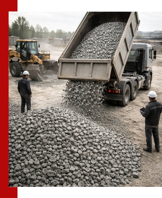 Доставка гранитного щебня фракции 20-40 в Топках