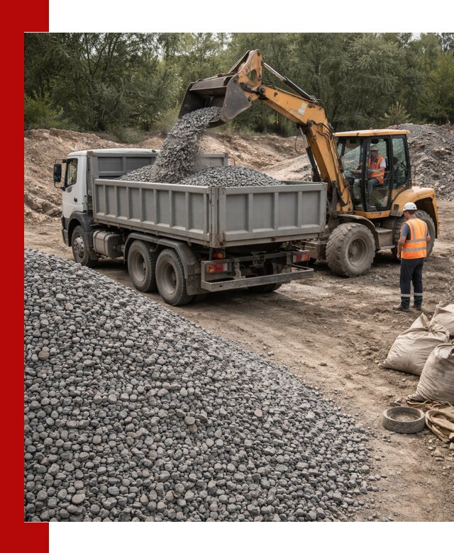 Доставка гравийного щебня в Топках оптом и в розницу