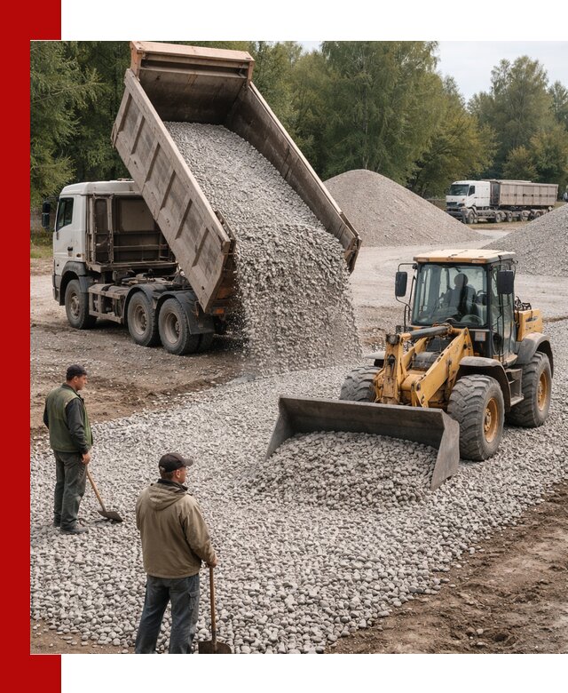 Купить гравийный щебень фракция 20-40 в Топках с доставкой