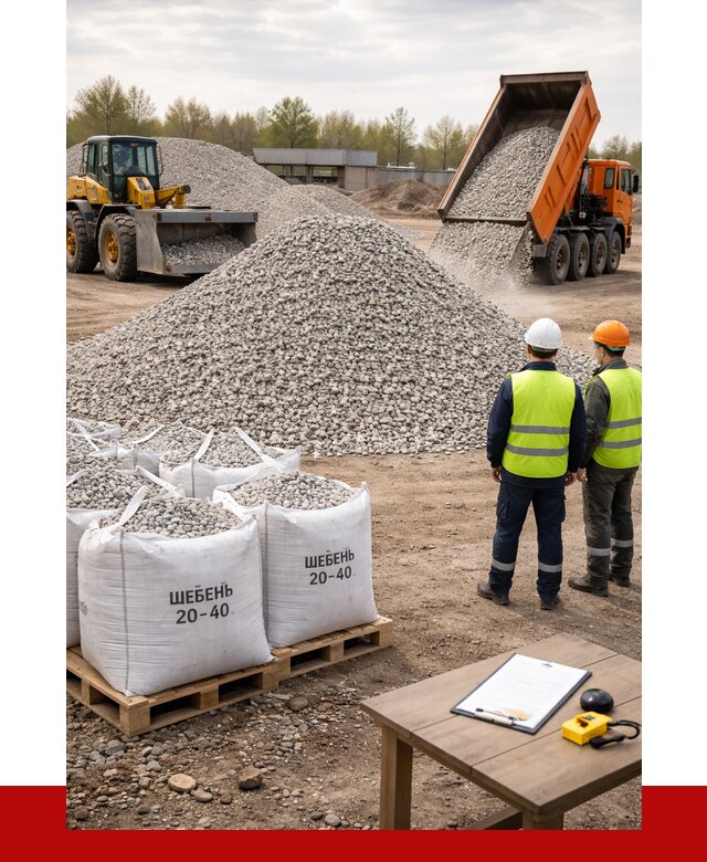 Известняковый щебень 20-40 в Топках от 2128 р. ПРОНЕРУДТпк