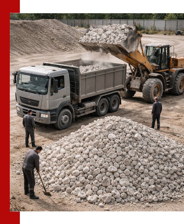 Известняковый щебень фракция 70–150 с доставкой в Топках