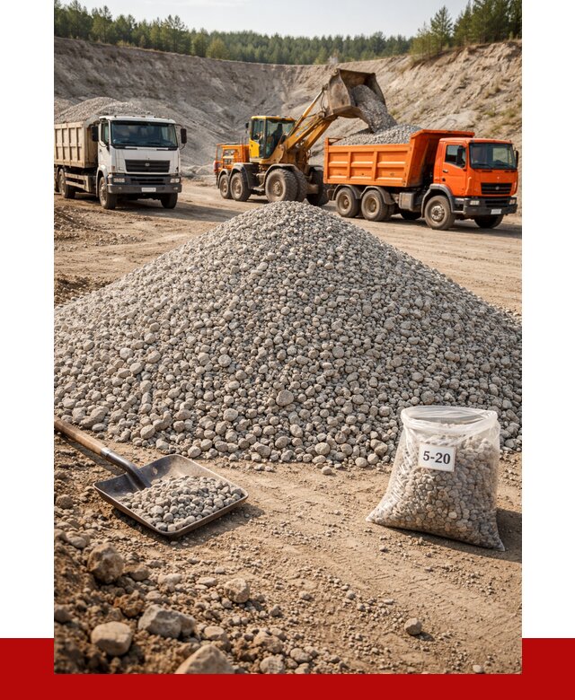 Доломитовый щебень фр. 5-20 в Топках от 4256 р. | ПРОНЕРУДТпк