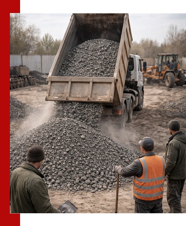Доставка шлакового щебня в удобные сроки по выгодной цене в Топках