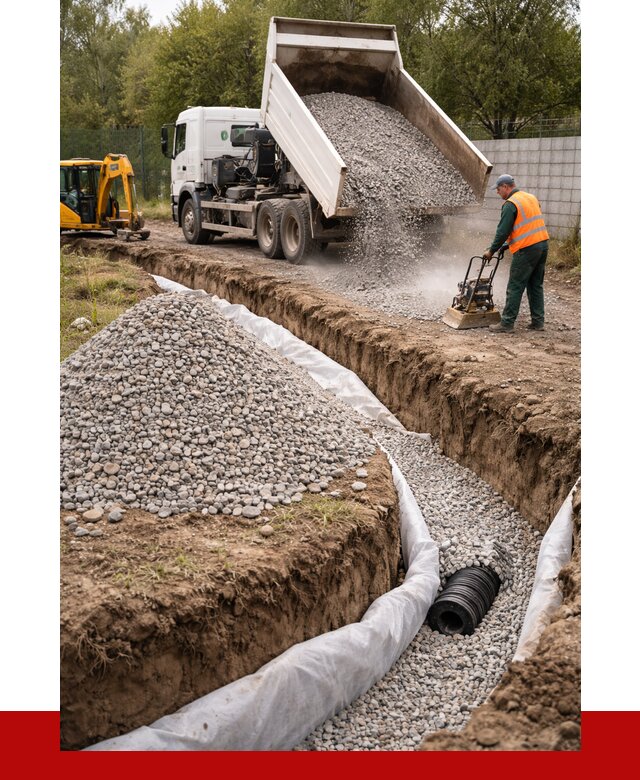 Щебень для дренажа в Топках от 1875 р., ПРОНЕРУДТпк доставка