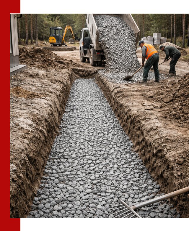Щебень для дренажа с доставкой в Топках высокого качества