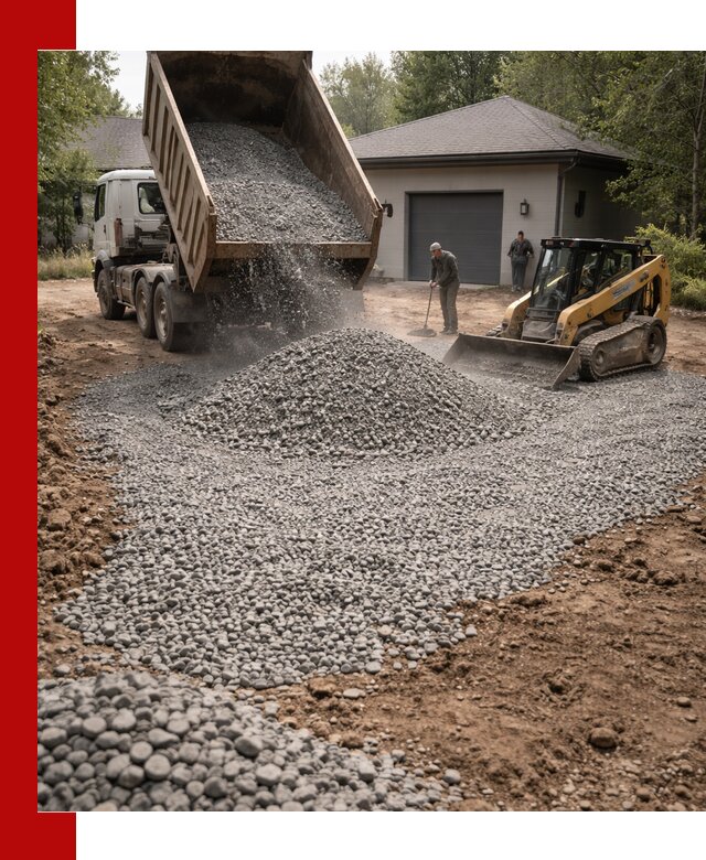 Щебень для парковки в Топках: доставка и укладка качественного материала