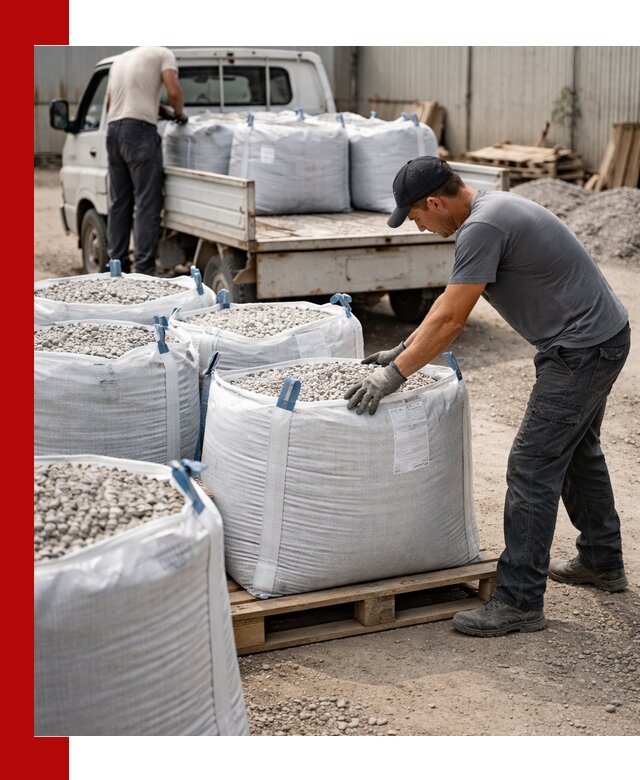 Доставка щебня в мешках по выгодным ценам в Топках