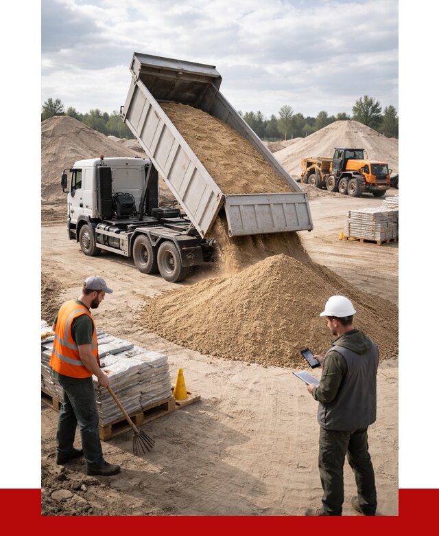 Карьерный песок с доставкой в Топках от 3648 р. ПРОНЕРУДТпк