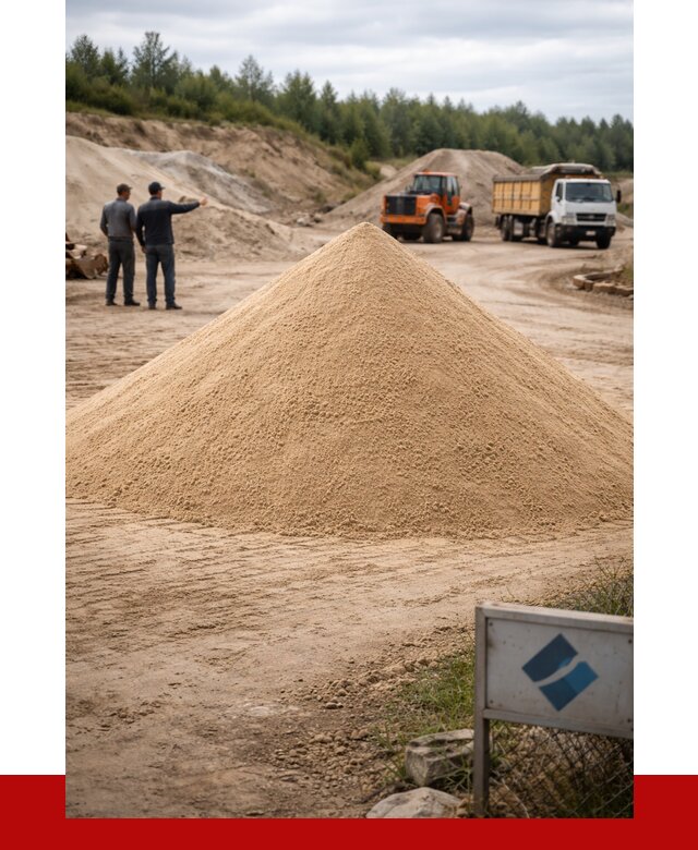 Карьерный песок навалом в Топках от 1824 р. | ПРОНЕРУДТпк