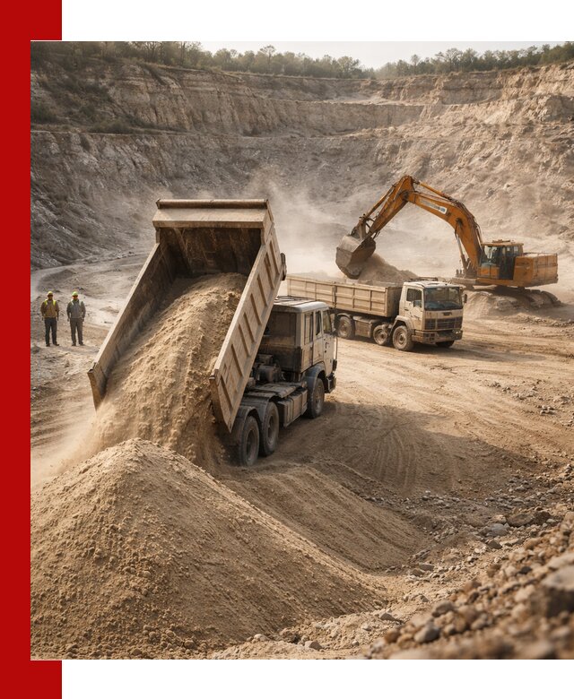 Карьерный песок навалом с доставкой в Топках