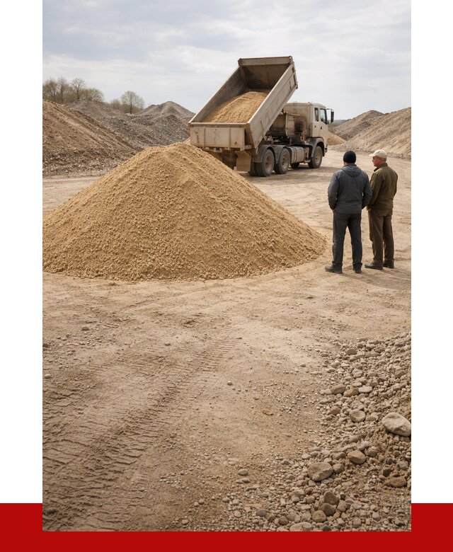 Карьерный песок крупнозернистый в Топках от 8613 р | ПРОНЕРУДТпк