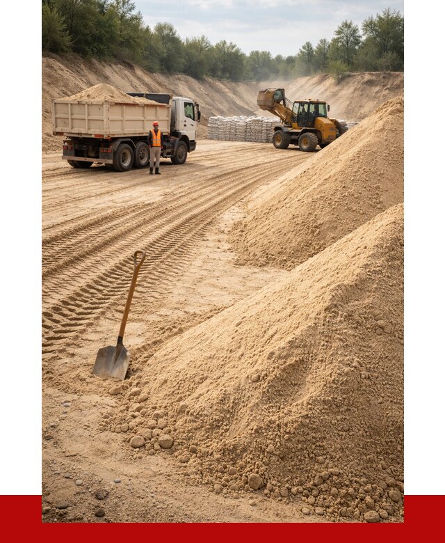 Карьерный песок мелкозернистый в Топках от 9120 р. | ПРОНЕРУДТпк