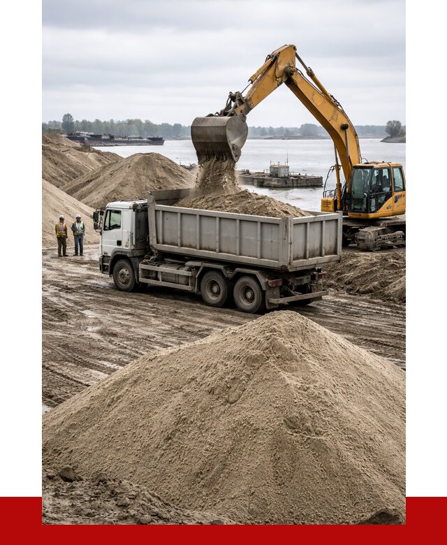 Купить речной песок навалом в Топках от 1824 р., ПРОНЕРУДТпк