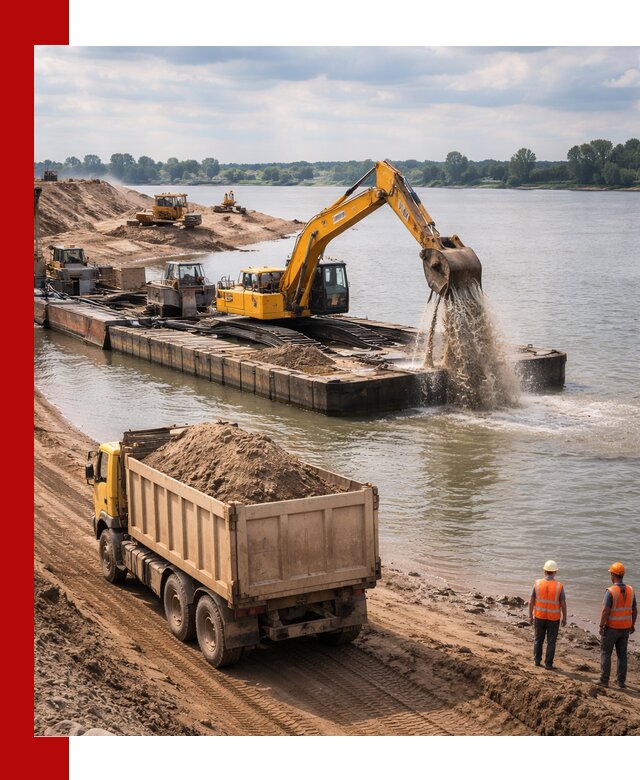 Намывной песок с доставкой в Топках оптом и в розницу