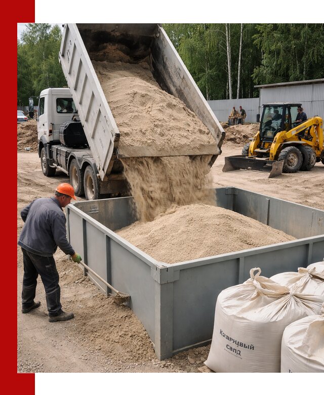 Кварцевый песок для фильтра в Топках — доставка и качество