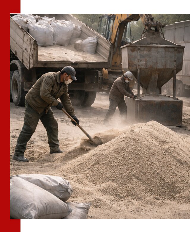 Кварцевый песок для пескоструя в Топках — доставка и качество