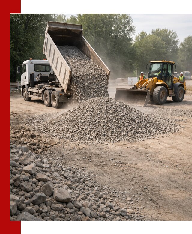 Гравий фракция 5–20 доставка в Топках оптом и в розницу