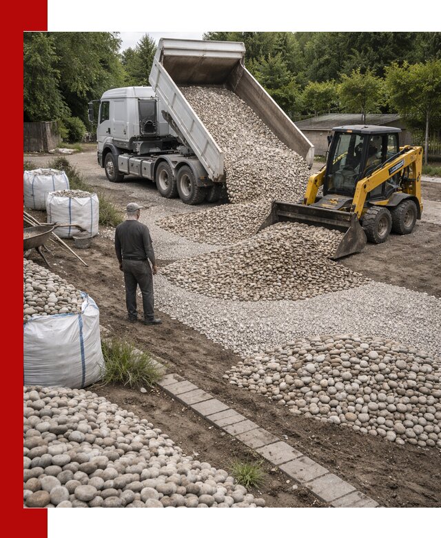 Доставка морской гальки оптом и в розницу в Топках