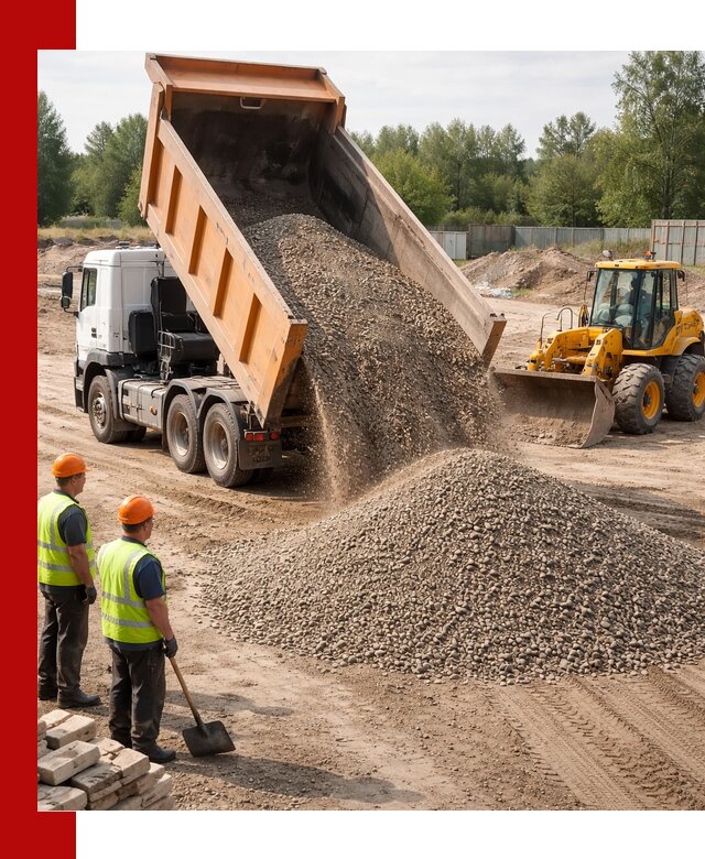 Доставка щебёночно-песчаной смеси ЩПС С7 в Топках
