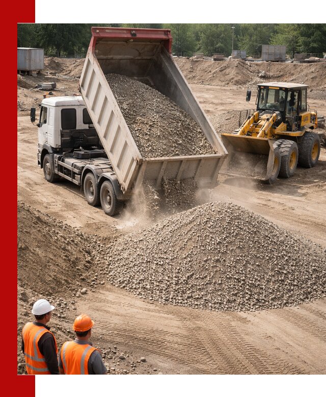 Щебень с песком (ЩГПС С2) с доставкой в Топках