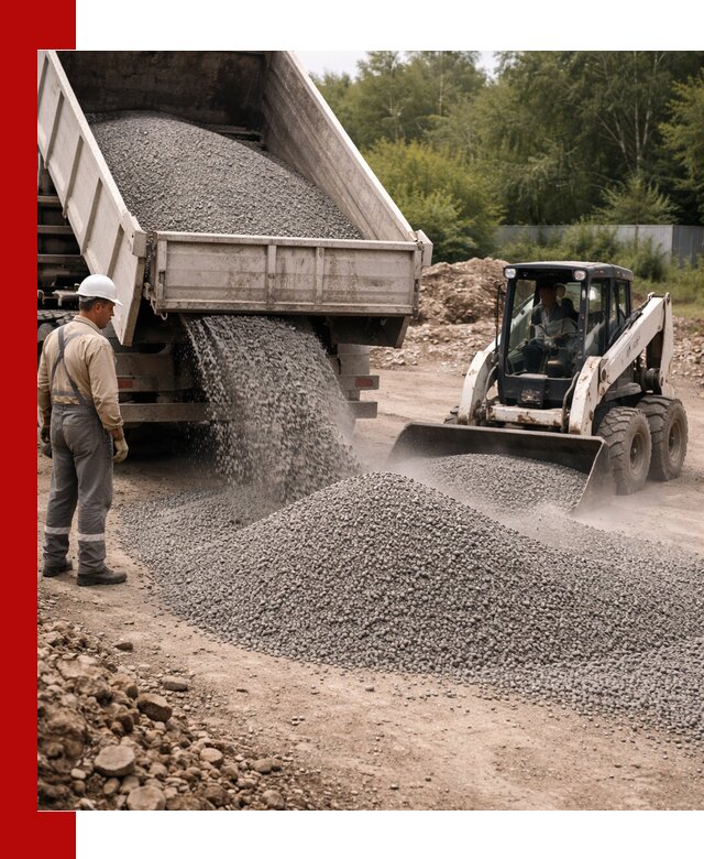 Доставка гравийного отсева 0-5 в Топках оптом и в розницу