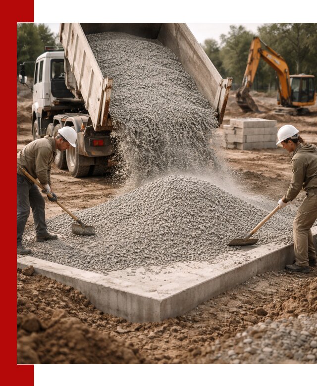 Доставка и продажа отсева для бетона в Топках