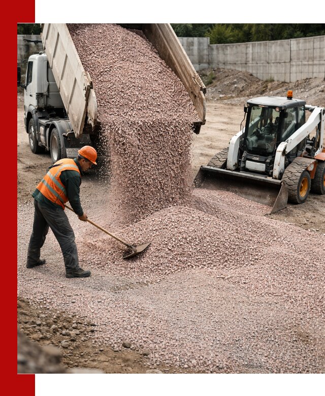 Крошка розовый гранит с доставкой в Топках от производителя
