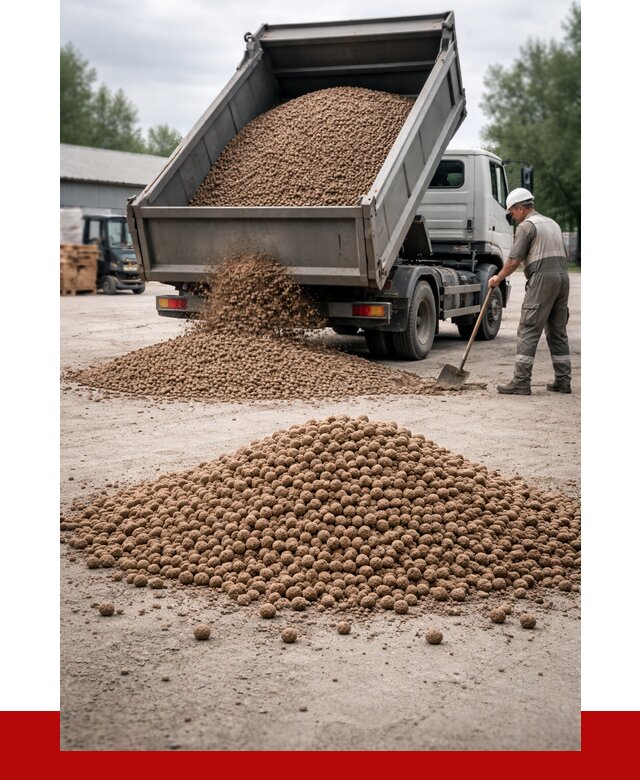 Керамзит с доставкой в Топках от 4256 р. за м3 | ПРОНЕРУДТпк