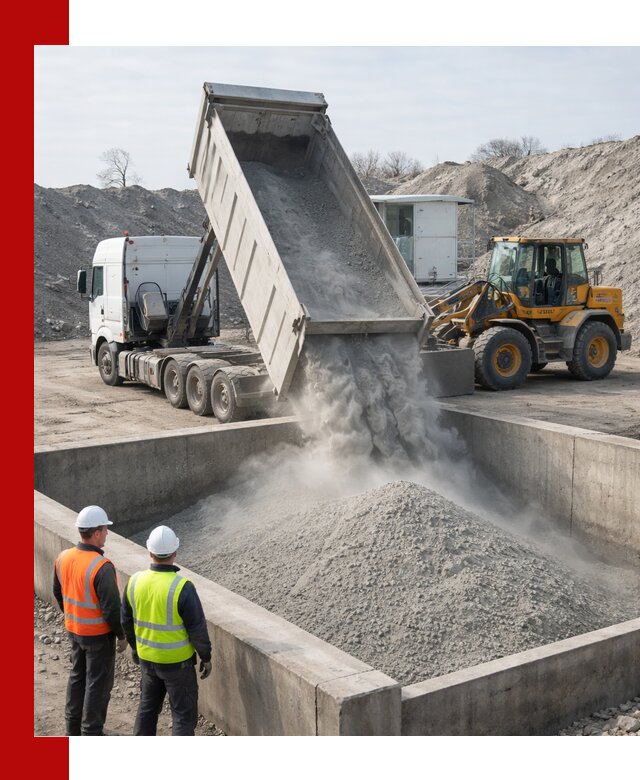 Доставка цемента навалом в Топках крупными партиями