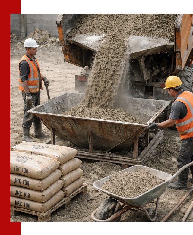 Доставка цементно-песчаной смеси М100 в Топках