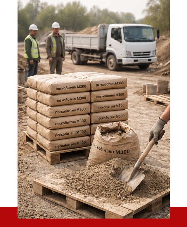 Пескобетон М300 в Топках с доставкой от 4712 р. за куб | ПРОНЕРУДТпк