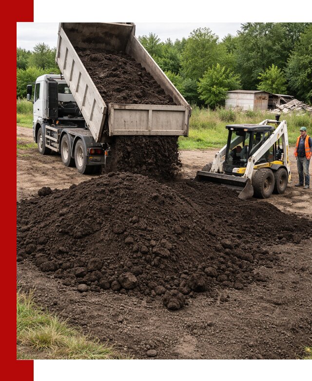 Поставка плодородной земли с доставкой самосвалом в Топках