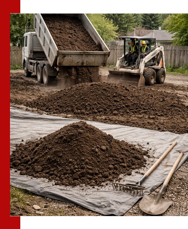 Грунт для отсыпки участка с доставкой в Топках