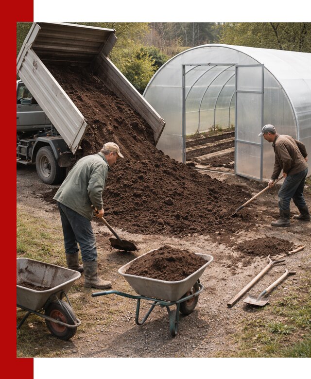 Грунт для теплицы с доставкой в Топках — плодородный субстрат под растения