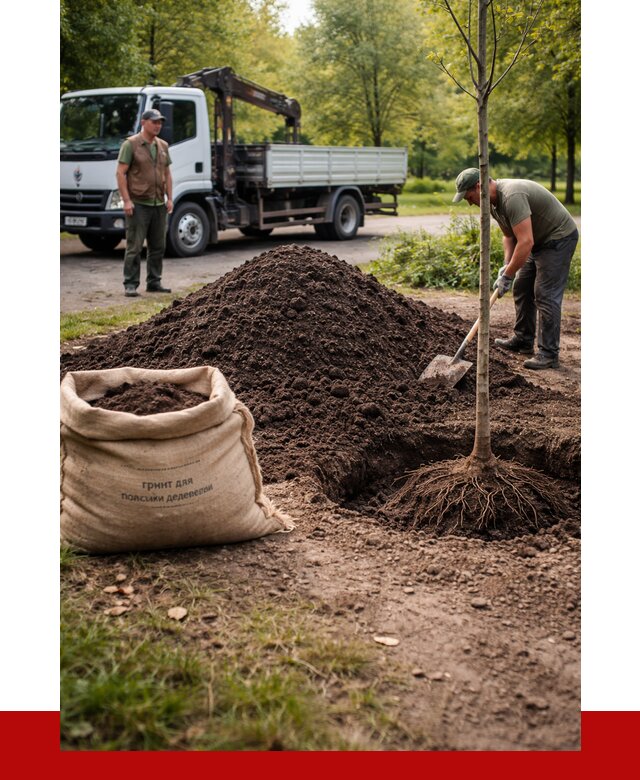 Грунт для посадки деревьев в Топках от 1216 р. | ПРОНЕРУДТпк