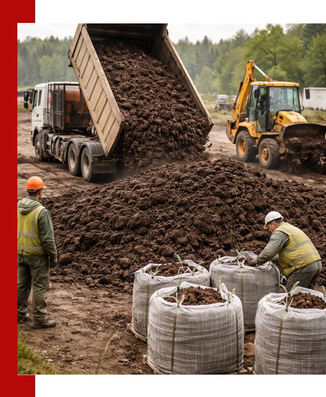 Доставка нейтрального торфа в Топках оптом и в розницу