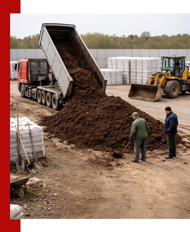 Доставка торфяных смесей оптом и в розницу в Топках