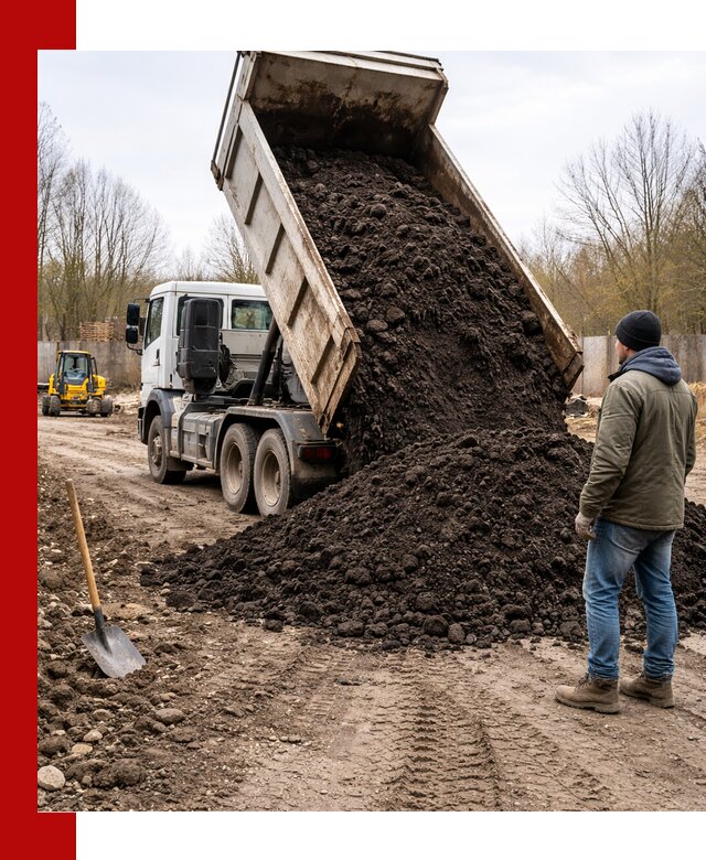 Доставка чернозема навалом в Топках быстро и выгодно
