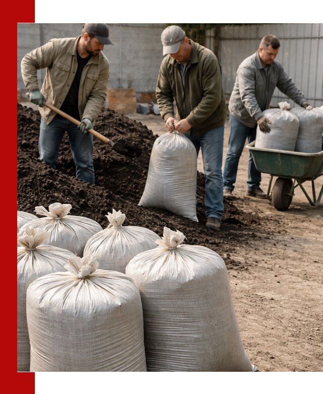 Купить чернозем в мешках с доставкой в Топках