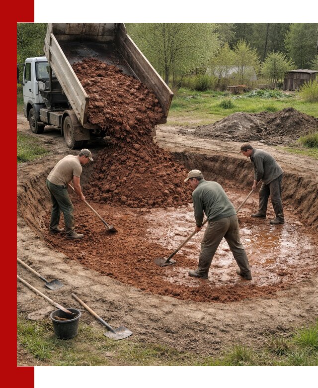 Купить качественную глину для пруда в Топках