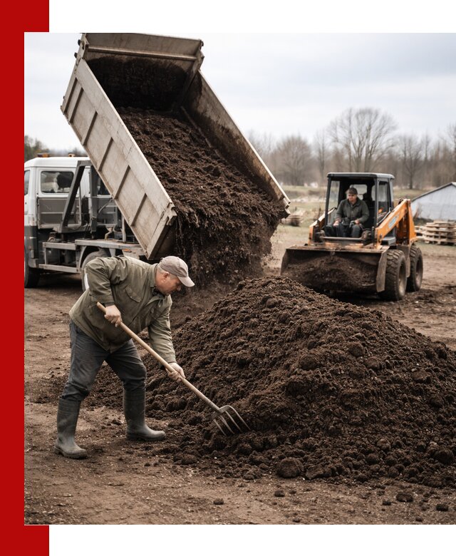 Доставка и продажа перегноя в Топках быстро и дешево