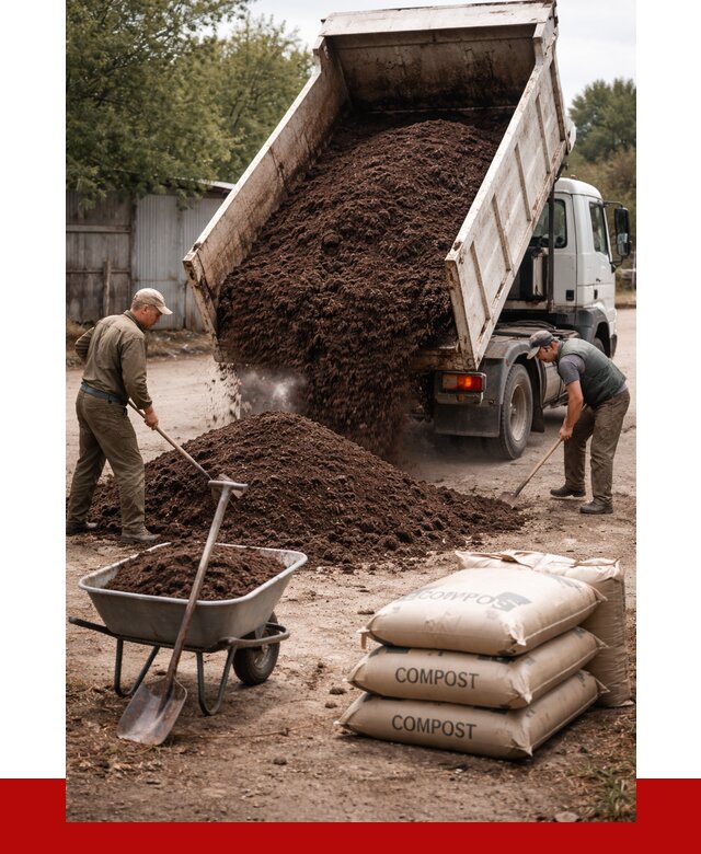 Купить компост в Топках от 4256 р. за куб с доставкой | ПРОНЕРУДТпк