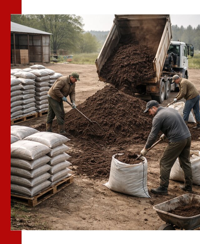 Доставка компоста оптом и в розницу в Топках