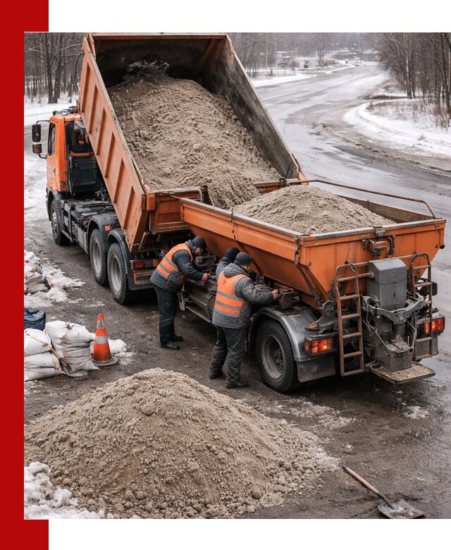 Поставка и вывоз пескосоля в Топках оптом и в розницу