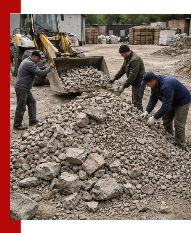 Демонтаж и вывоз бой бетона в Топках