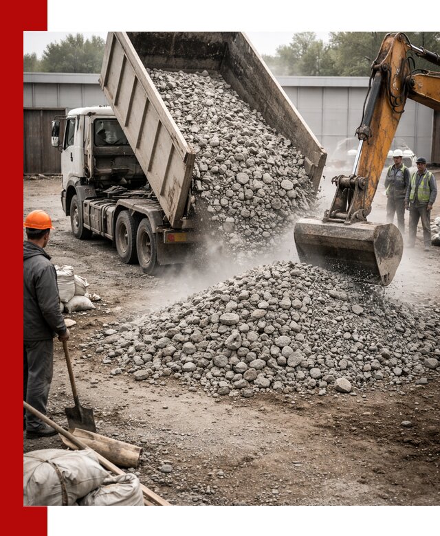 Доставка дробленого бетона в Топках оптом и в розницу