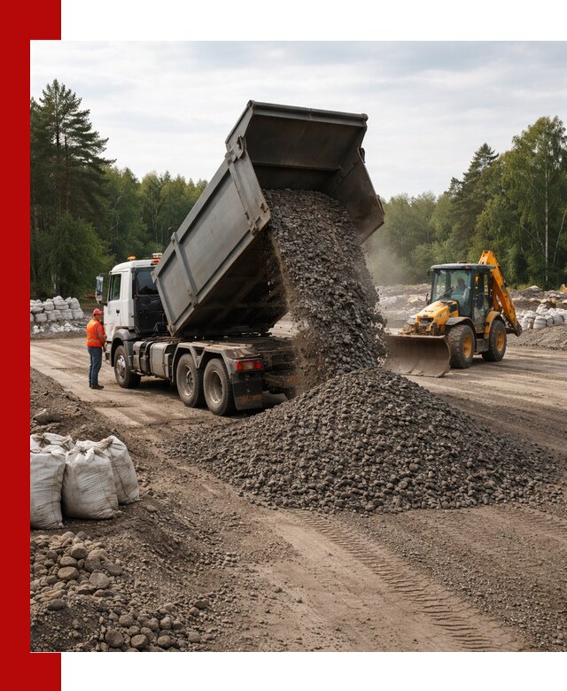 Доставка дробленого асфальта в Топках для дорожных работ